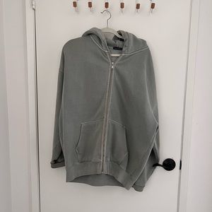 Brandy Melville Oversized Zip Up Hoodie